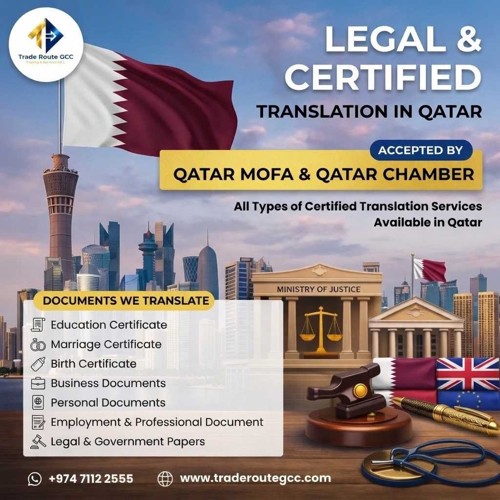 Certified Document Translation Services in Qatar